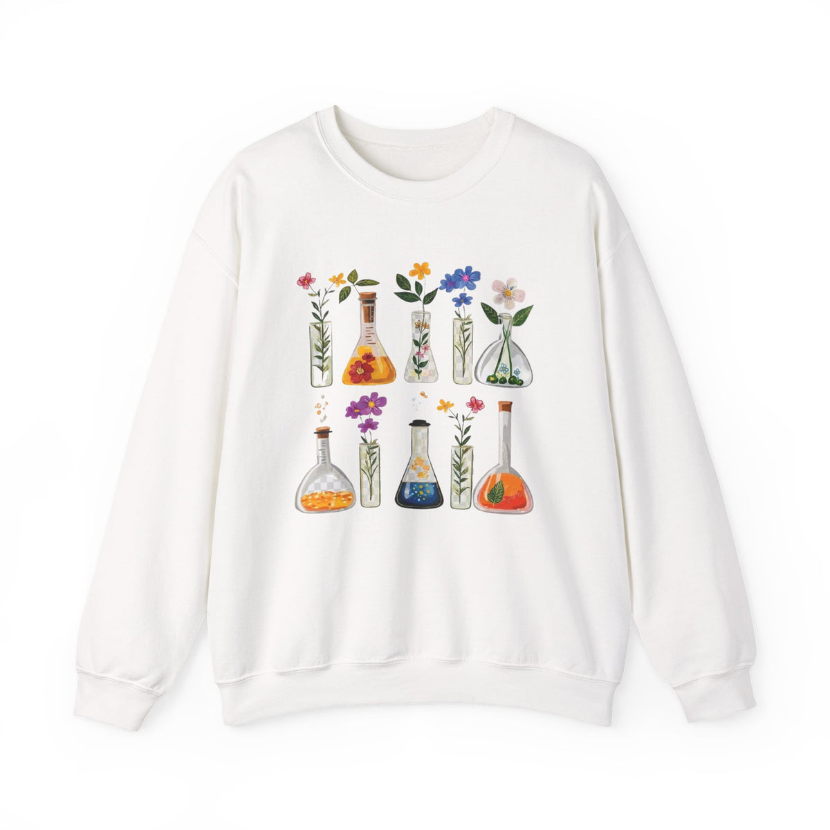 Floral Chemistry Teacher Shirt, Back to School Shirt, Flower Science Tee, Teacher Appreciation Sweatshirt, Gift for Her, School Teacher Gift