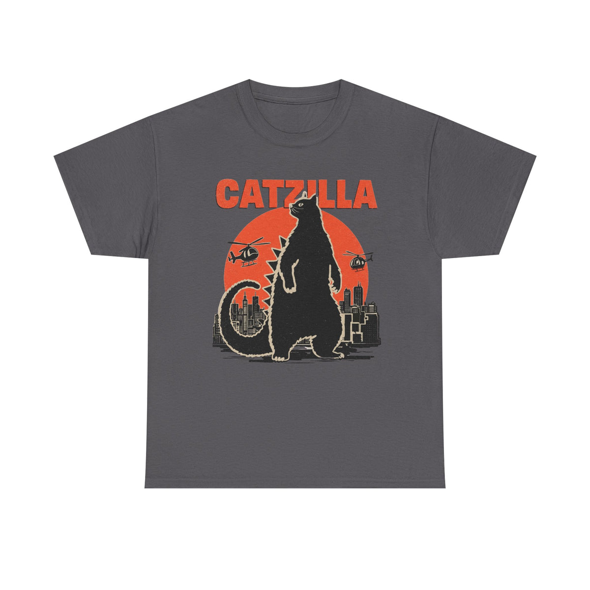 Catzilla Cat Parody Shirt: Funny Monster Cat Mom Gift