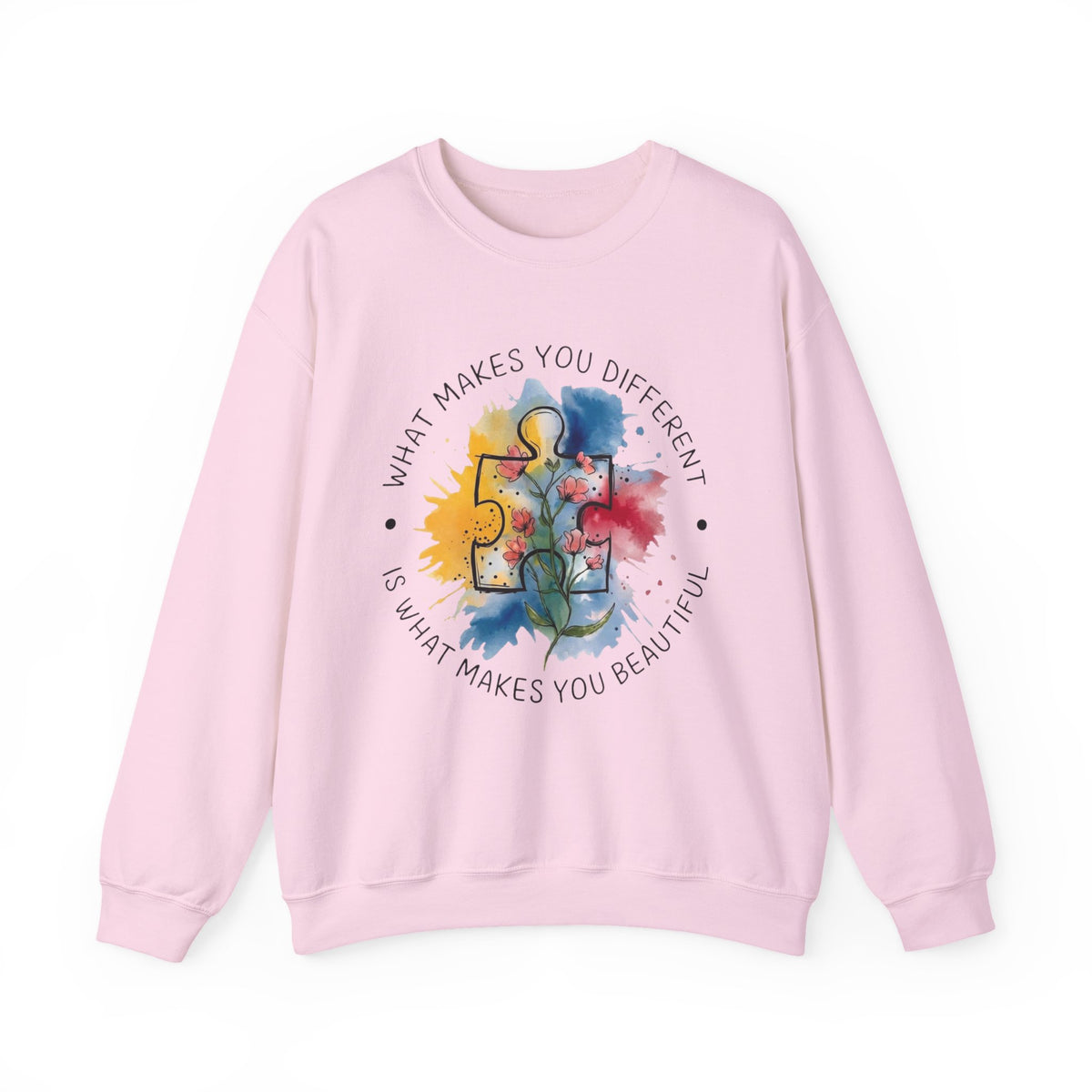 Autism Awareness Sweatshirt, What Makes You Different Is What Makes You Beautiful Sweatshirt, Autism Awareness Gift, Autism Teacher Gift