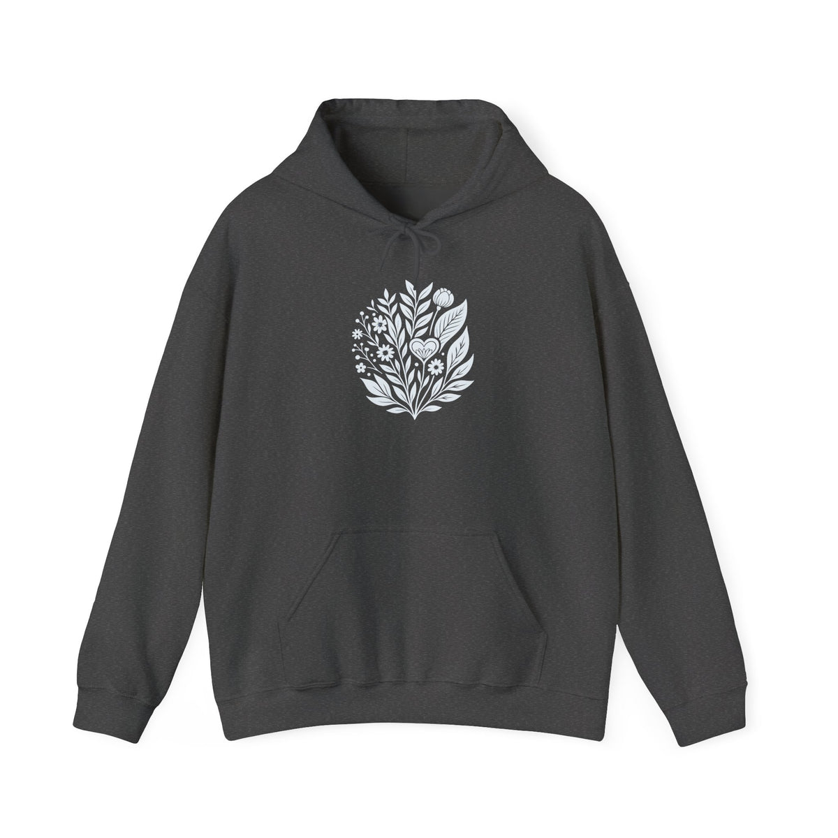 Blue Wildflower Hoodie Monochrome Linocut Sweatshirt Womensclothing Oversized Hoodie Baby Blue Hoodie Plant Hoodie Granola Girl Aesthetic