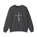 Faith Sweatshirt, Faith Cross Shirt, Christian Gift, Faith Gift, Christian Shirt, Love and Grace Shirt, Believe Shirt,Vertical Cross