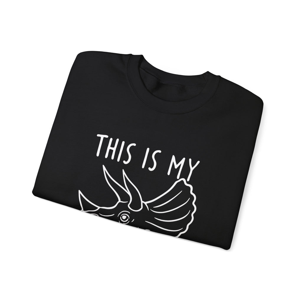 Triceratops Sweatshirt: Jurassic Dinosaur Skull Print Jumper