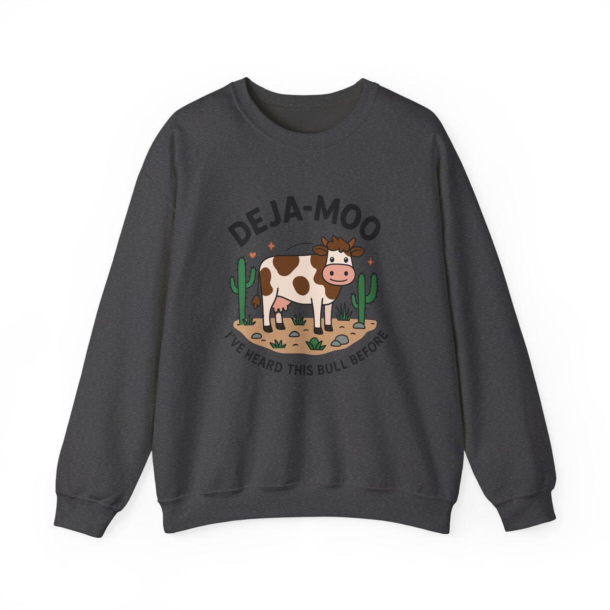 Funny Cow Sweatshirt, Deja-Moo Shirt, Humorous Animal Shirs, Cute Farm Animal Hoodie, Sweatshirt for Animal Lovers Sweater