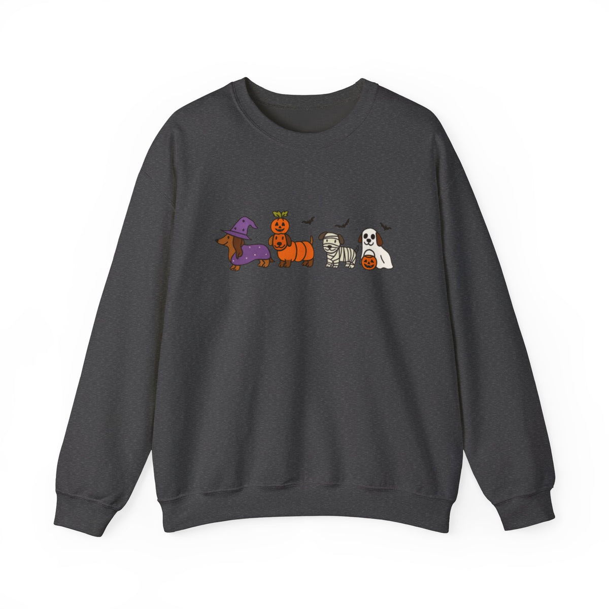 Dachshund Halloween Sweatshirt, Halloween Hot Dog Tee, Wiener Dog Tee, Funny Sausage Dog T-Shirt, Striped Shirt Dog Lover Gift