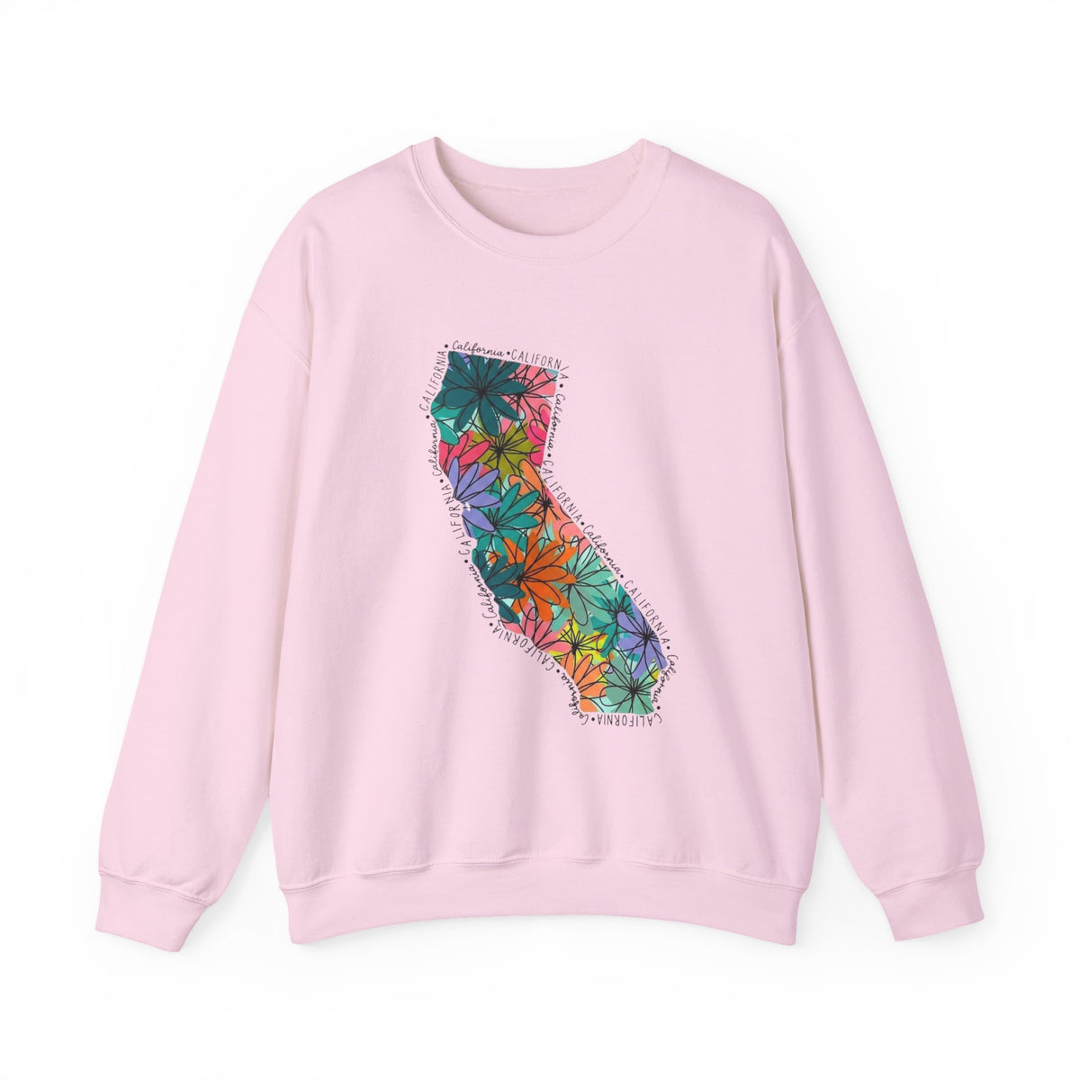 California Floral Graphic Sweatshirt or Hoodie