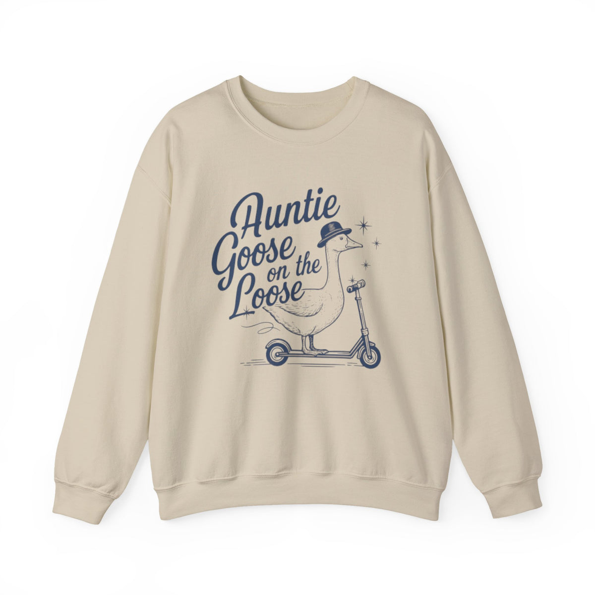 Auntie Sweatshirt, Aunt Sweater, Auntie Gift, Aunt Pregnancy Announcement, Mothers Day, Auntie Goose On the Loose Retro Western Style