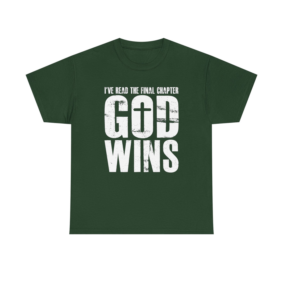 God wins i've read the final chapter, inspirational t-shirt, christian shirt, faith based apparel, christian t-shirt, christian gift