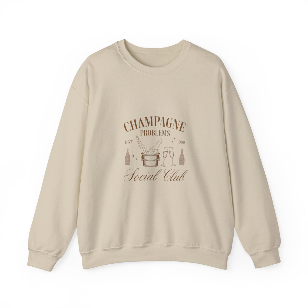Champagne Problems Sweatshirt, Champagne Social Club Sweatshirt, Old Money Aesthetic Sweater for Champagne lovers, Gift for Best Friends