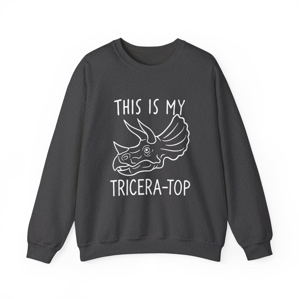 Triceratops Sweatshirt: Jurassic Dinosaur Skull Print Jumper