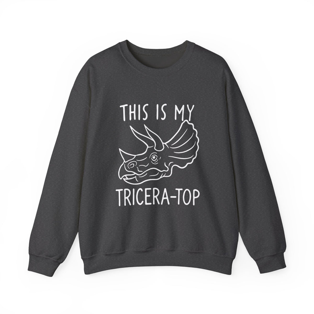 Triceratops Sweatshirt: Jurassic Dinosaur Skull Print Jumper