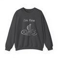 Comfort Colors® I'm Fine Shirt, Sarcastic Humor Shirt, Mental Health Shirt, Funny Therapy Gift, Therapy Shirt, Drowning Shirt, Gift for Her