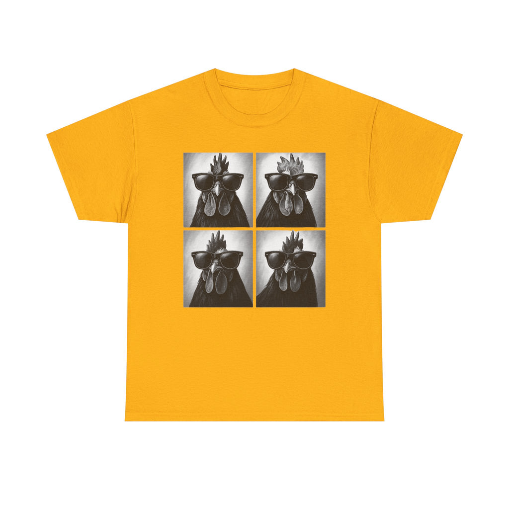 Comfort Colors® Photobooth Chicken Shirt, Funny Rooster Shirt, Funny Chicken Shirt, Chicken With Sunglasses, Farm Animal, Women Chicken Tees
