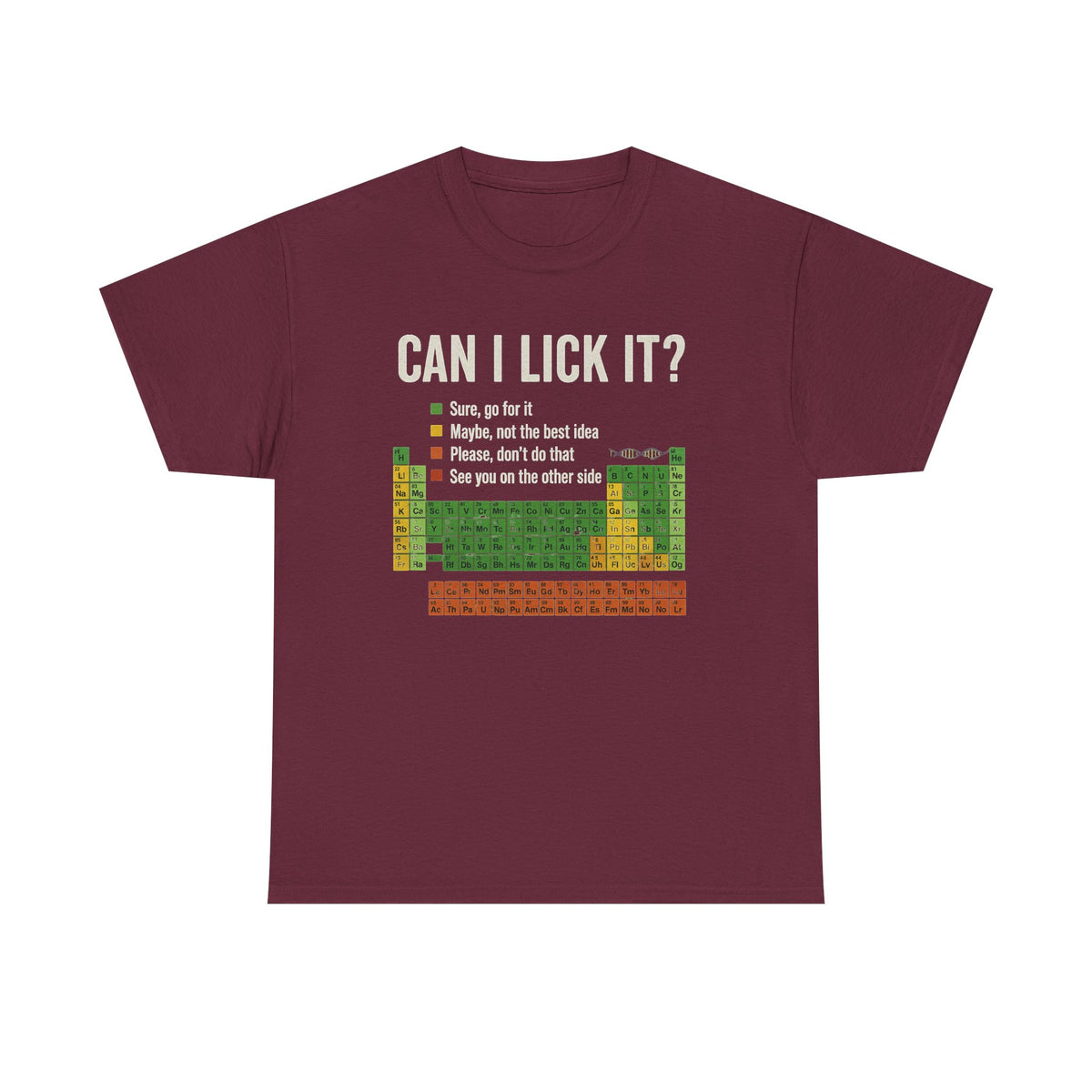 Can I Lick It Shirt, Periodic Table Shirt, Funny Chemistry Shirt, Elements Table Funny Shirt, Science Shirt, Scientist Gift