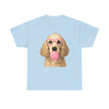 Poodle Valentine Png, Poodle Gift For Dog Mom, Poodle Dog Design, Dog Blowing Bubble Gum, Poodle T-shirt, White Poodle Png, Dtf, Sublimation