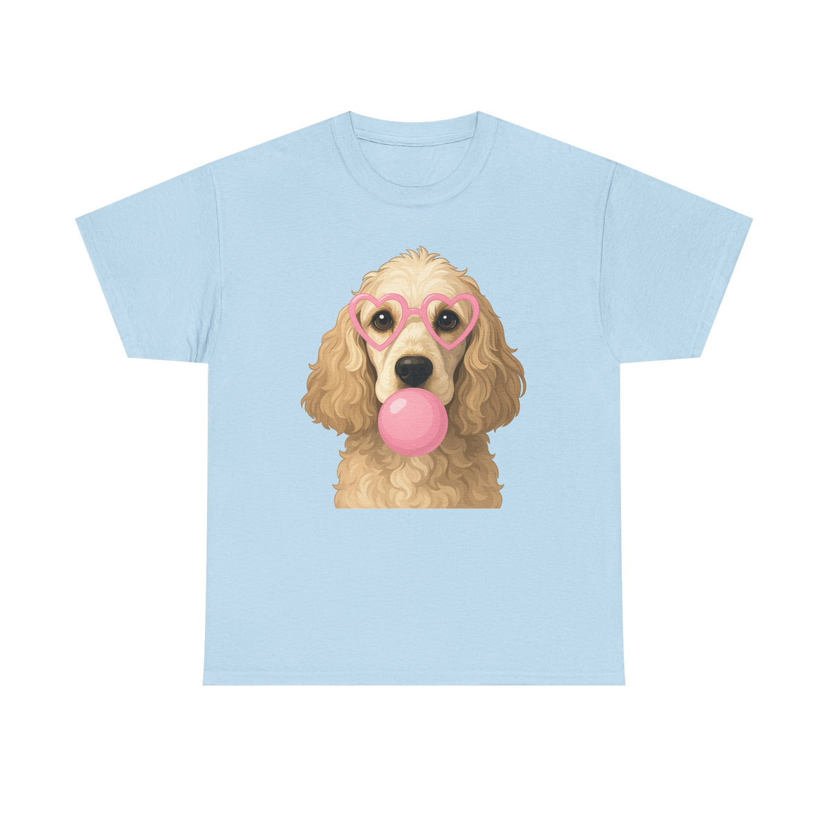 Poodle Valentine Png, Poodle Gift For Dog Mom, Poodle Dog Design, Dog Blowing Bubble Gum, Poodle T-shirt, White Poodle Png, Dtf, Sublimation