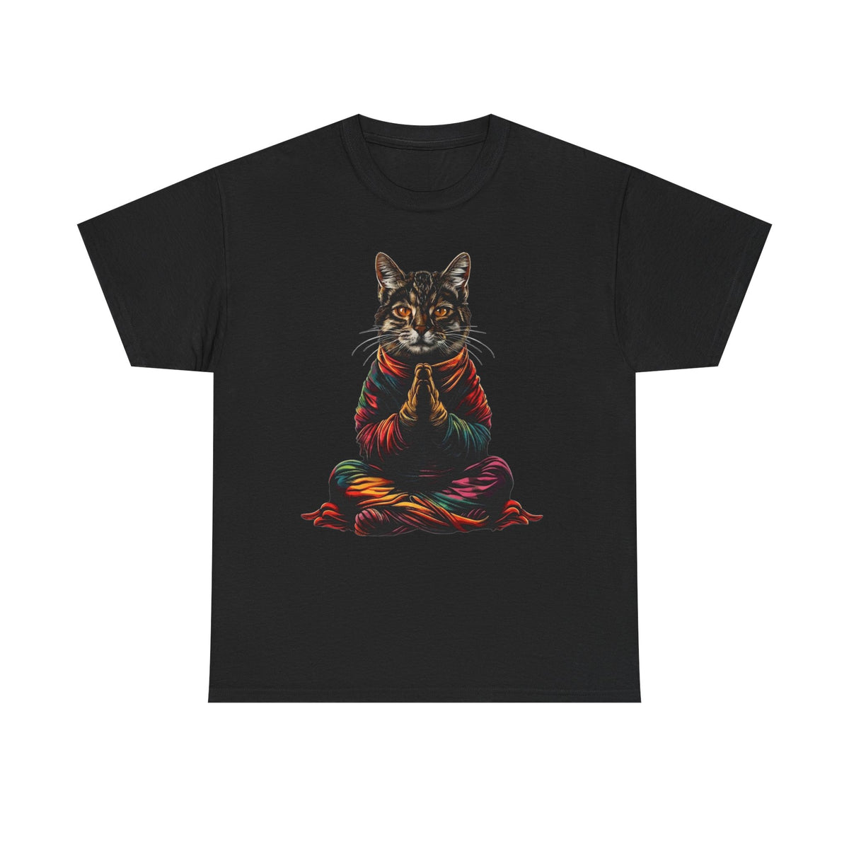 Meditating Cat T-Shirt, Spiritual Cat, Zen Cat Shirt, Yoga Cat Tee, Funny Cat Lover Gift, Relaxed Cat, Namaste Cat, Cute Cat Shirt