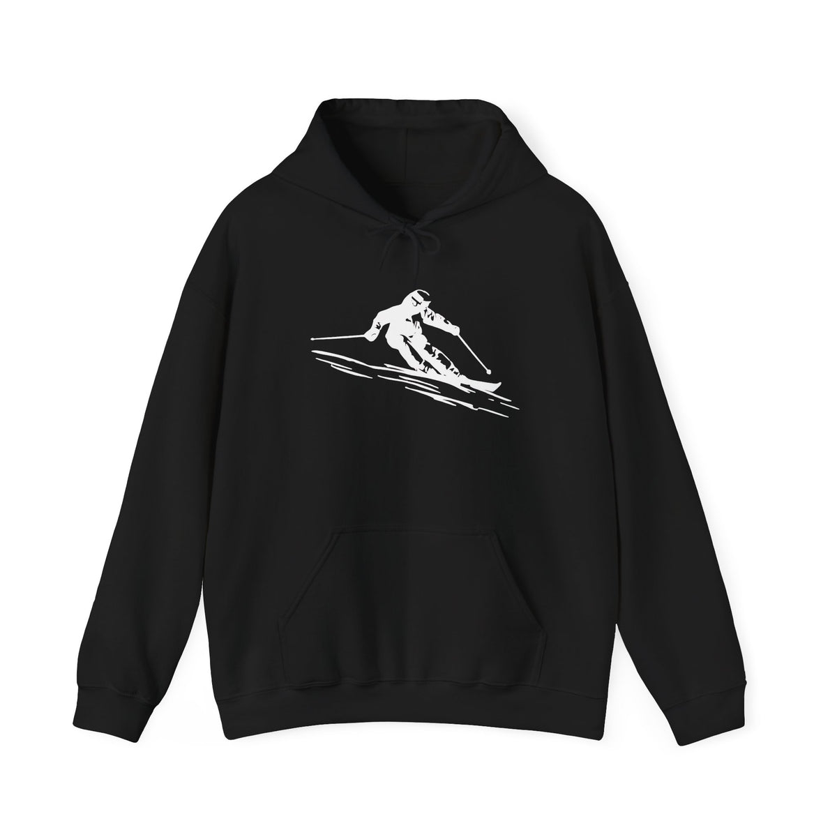 Ski Sweatshirt, Winter Sports Hoodie, Minimalist Ski Crewneck, Skiing Sweater, Gift for Skier