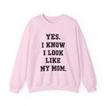 Yes I Know I Look Like My Mom Sweatshirt, My Mom Sweatshirt, Gifts Mom's Birthday, Trendy mom shirt, Funny mom Shirt, Christmas Women Gift
