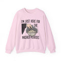Im Just Here For The Mashed Potatoes Sweatshirt, Funny Thanksgiving, Funny Fall Shirt, Thanksgiving Dinner Shirt, Funny Mashed Potatoes Tee