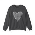 Line Heart Sweatshirt, Christmas Hoodie Gift, Birthday Gift, Valentine's Day Gift, Woman Sweater, Woman Hoodie,  Valentine's Day Gift
