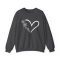 Snowflake Heart Shirt, Christmas Sweatshirt, Women Holiday Shirt, Winter Shirt, Merry Christmas Shirt, Christmas Gift, Christmas Party Shirt