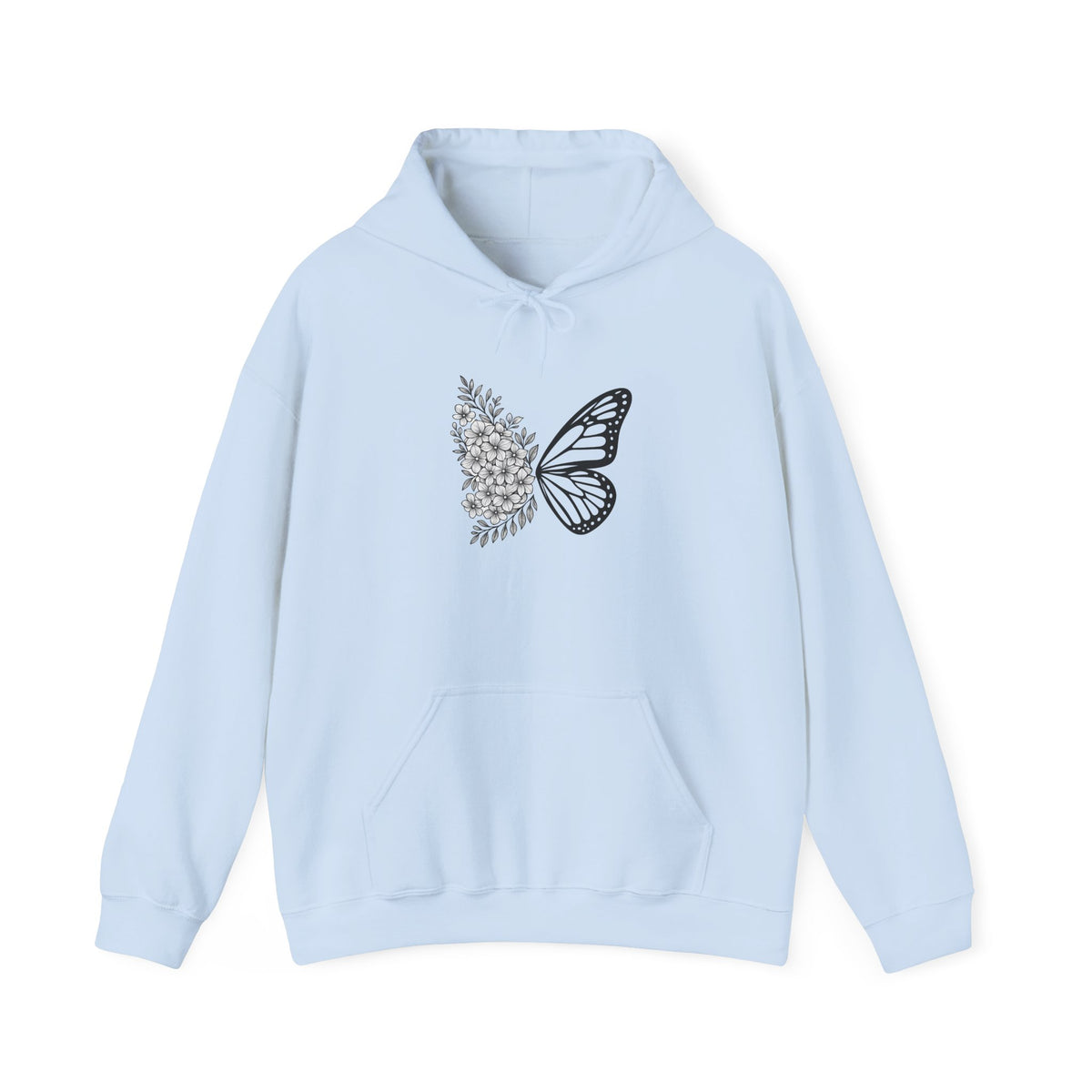Butterfly Hoodie, Floral Butterfly Shirts, Floral Aesthetic Sweatshirt, Animals Tee, Nature Lovers Gifts, Butterfly Graphic Shirts