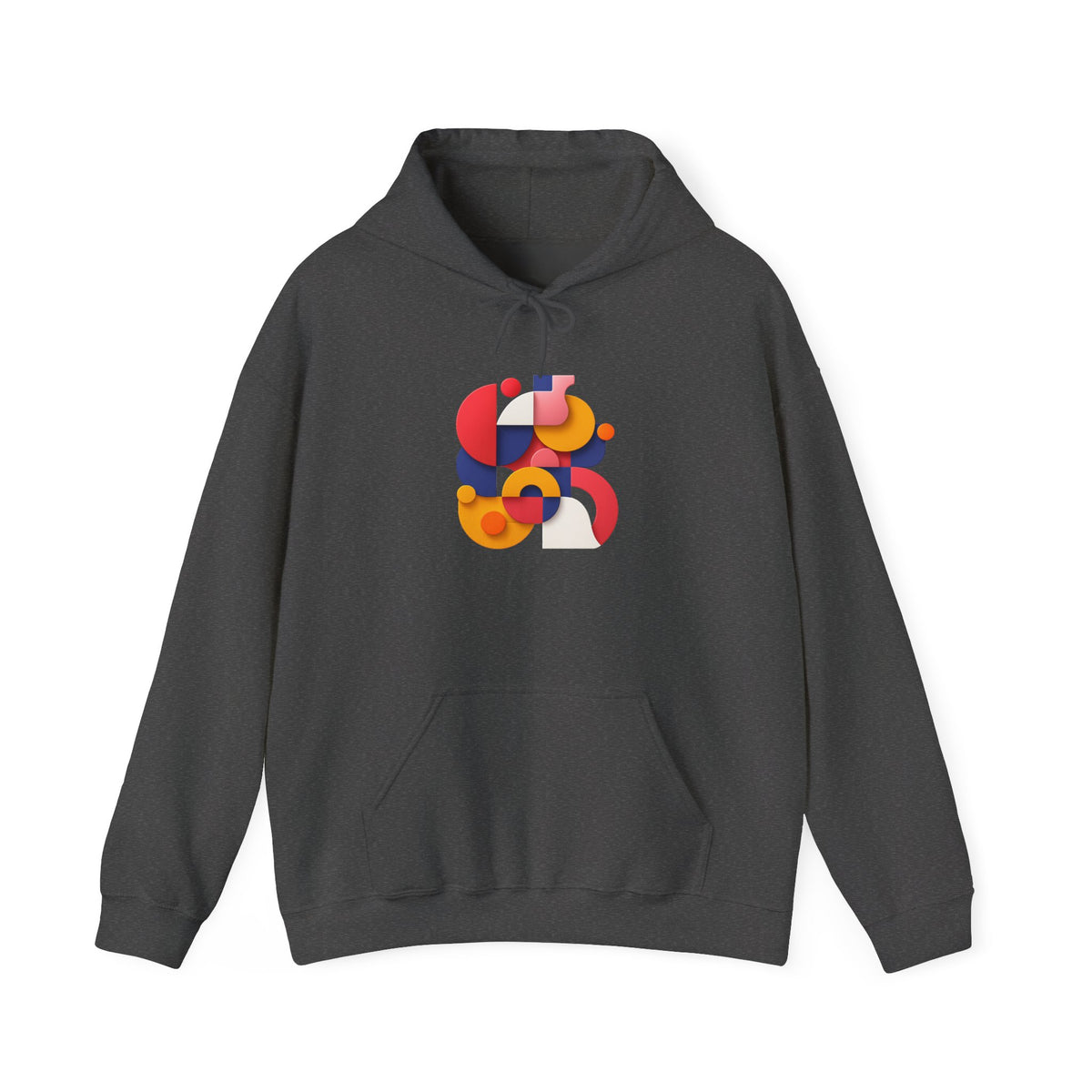 Geometric Print Hoodie: Modern Art Unisex Sweatshirt