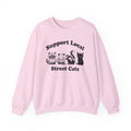 Funny Raccoon Possum Skunk Sweatshirt: Support Local Street Cats
