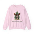 Basset Hound Do You Hear What I Hear Shirt, Christmas Dog Lover Sweatshirt, Watercolor Basset Hound Tee, Dog Mom Gift, Dog Holiday Crewneck