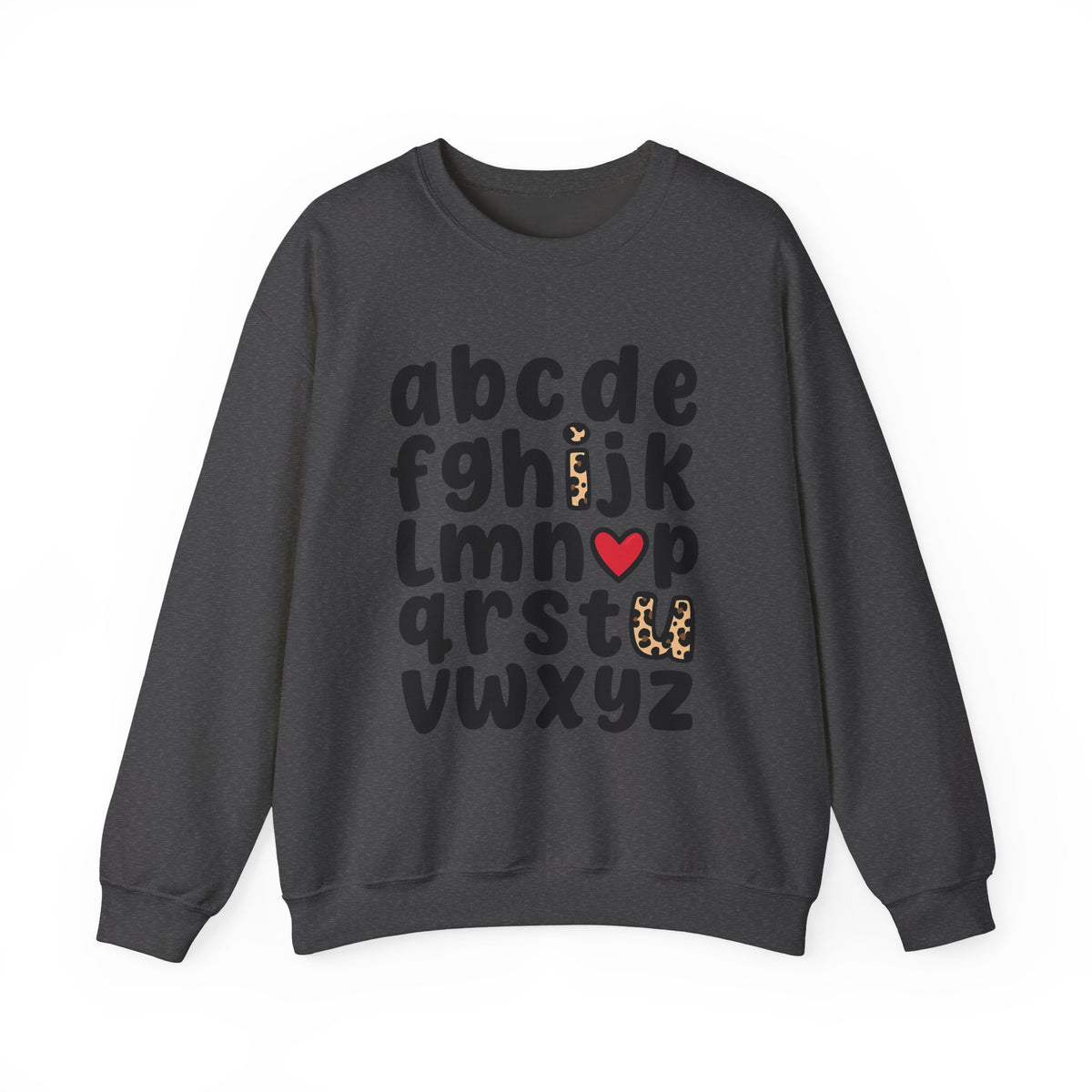ABC I Love You Shirt, Teacher Sweatshirt, Valentine's  shirt, Alphabet Sweatshirt, Valentines Day Shirt,First Day of School Shirt,Valentines