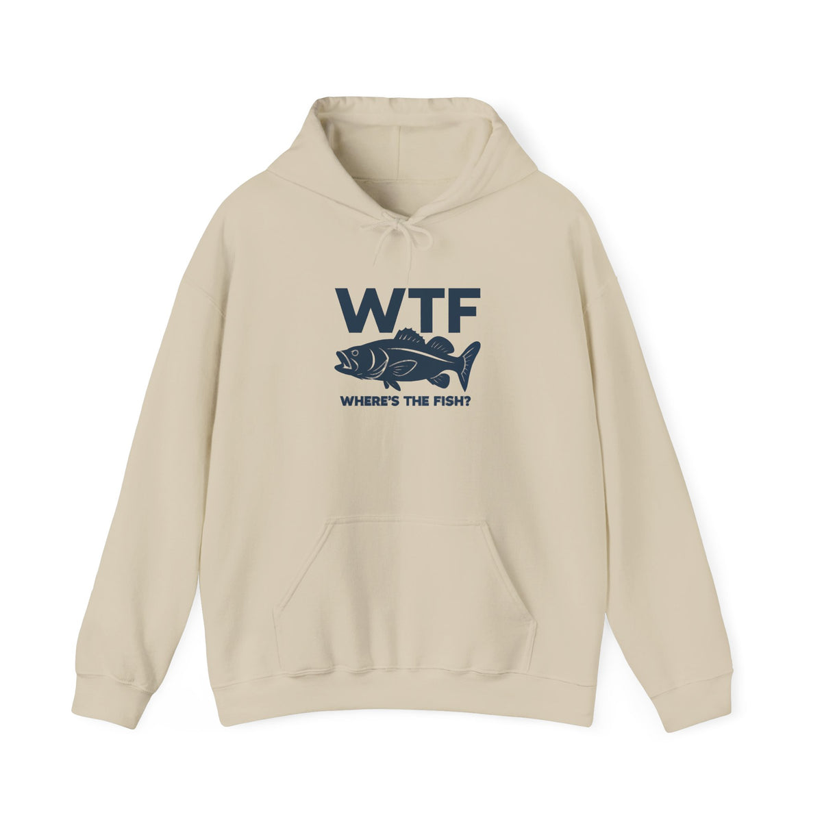 Funny WTF Where Is The Fish Pocket Hoodie, Fisherman Hoodie, Minimalist Fishing Hoodie, Fathers Day Hoodie, Present for Fisherman Hoodie