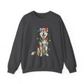 Husky Christmas Sweatshirt, Siberian Husky Xmas Sweater, Halloween Gifts, Christmas Animals Crewneck ,Christmas Dog Lights Tshirt