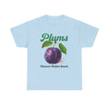 Plums Retro Graphic T Shirt, Vintage 90s Sweet Fruits Shirt, Vintage Label Commercial Tee, Cute Unisex Adult Graphic T Shirt, Cool Gift