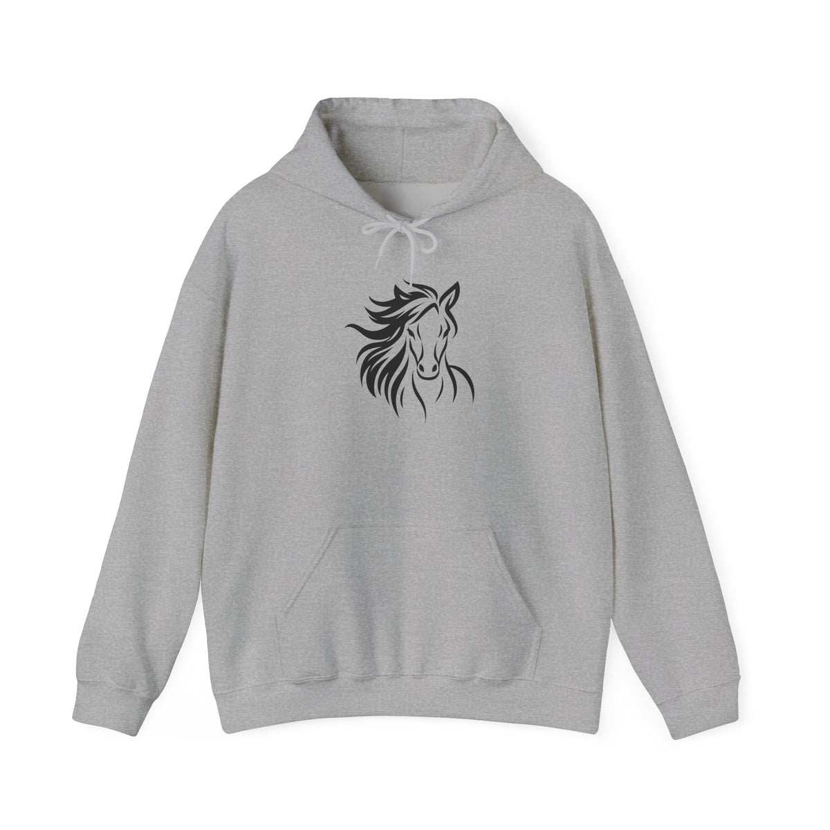 Horse Silhouette Hoodie: Equestrian Gift