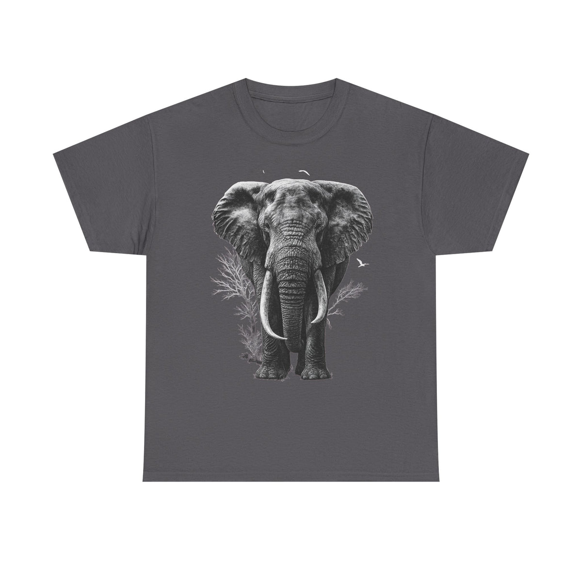Elephant Graphic Tee: Unisex Tri-Blend Screen Print T-Shirt