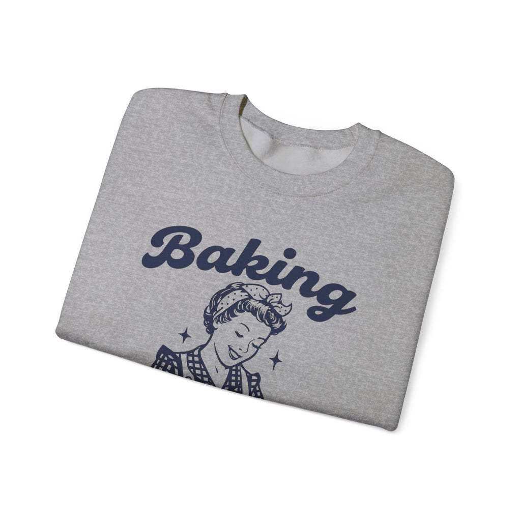 Baking Because Murder Is Wrong Sweatshirt, Funny Baking Tshirt, Baking Shirt, Gift for Bakers, Baker Gift, Baking Tee, Baking Gift for Mom
