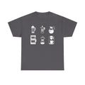 Hand Printed Coffee T-Shirt  Cotton Tee