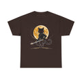 Ninja Cat Shirt, Samurai Warrior Cat Tee, Full Moon Katana Black Cat Graphic Tee, Mystical Japanese Aesthetic Anime Style Cat Lover Gift