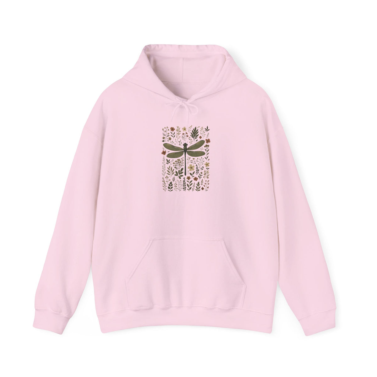 Dragonfly Floral Zip Hoodie, Goblincore Cottagecore-Full Zip Up Hooded Sweatshirt, Fairycore Gifts,Dragon Fly Shirt,Garden Fairy Floralshirt