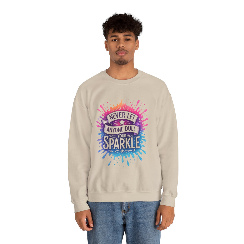 Never Let Anyone Dull Your Sparkle Svg, Inspirational Sublimation Design, T-Shirt Svg, Sweatshirt Design, Colorful Svg, Digital Download Png