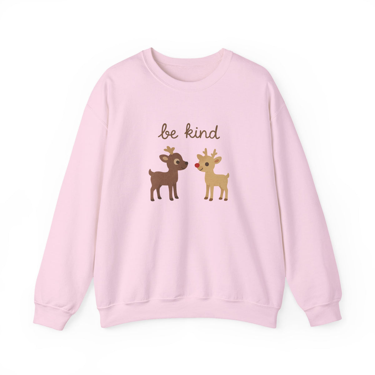 Adorable Be Kind Reindeer Rudolph Christmas Sweatshirt