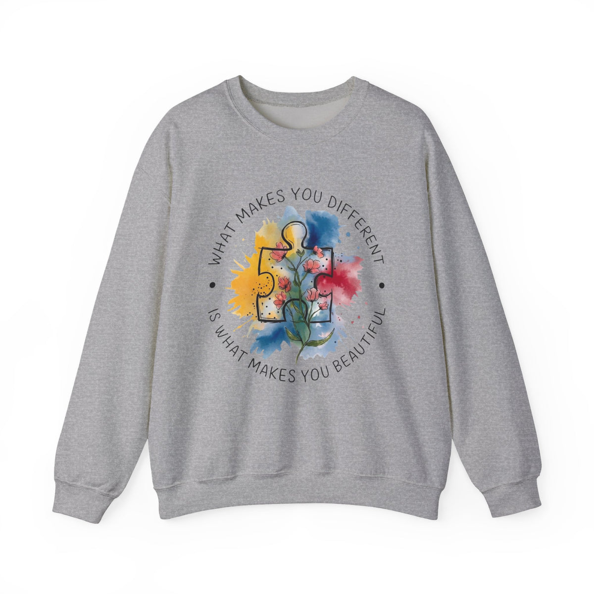 Autism Awareness Sweatshirt, What Makes You Different Is What Makes You Beautiful Sweatshirt, Autism Awareness Gift, Autism Teacher Gift