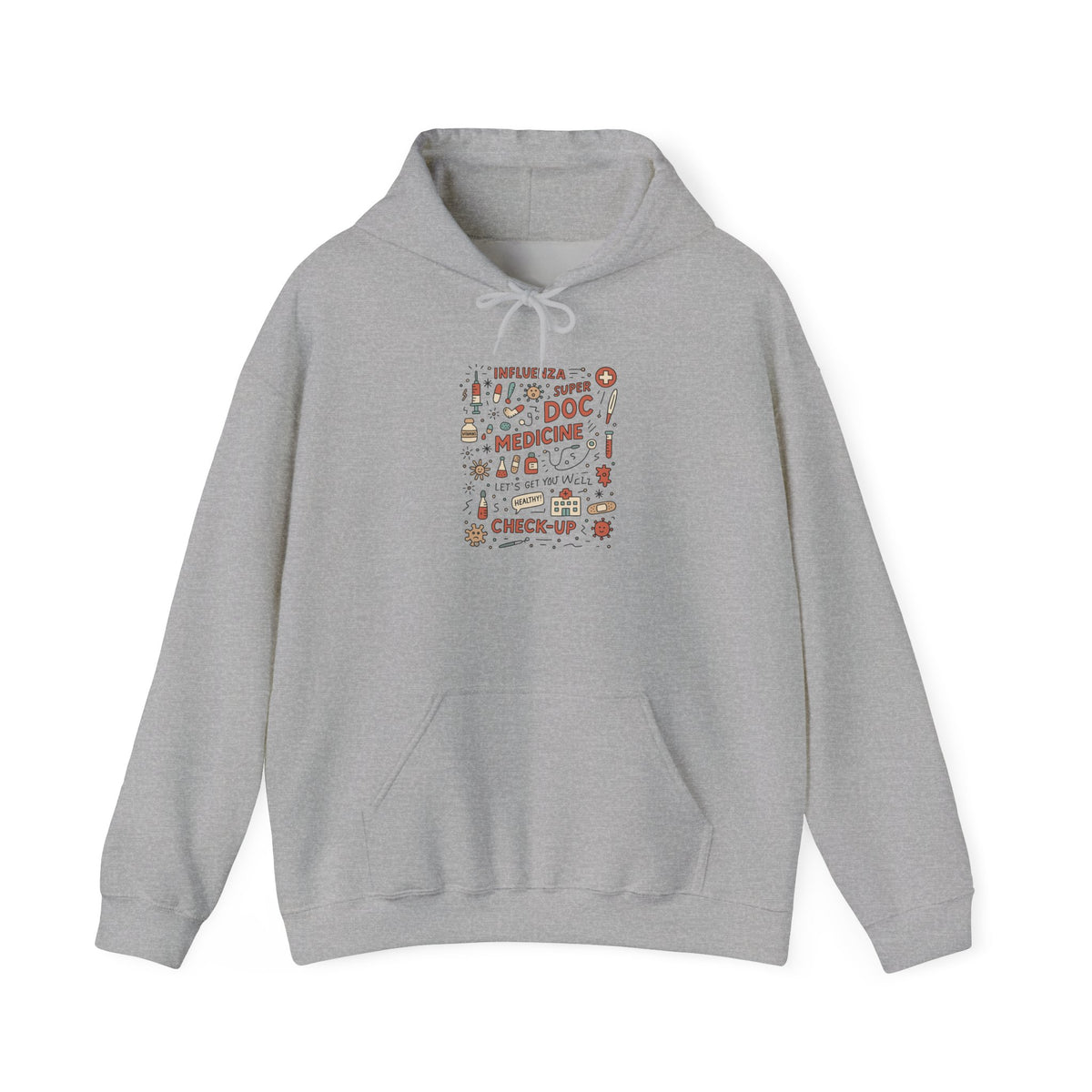 Medicine Doctor Doodle - Fleece Hoodie, Medical Student, Medical Student Shirt, Medicine Shirt, Medical Shirt, Doctor Shirt, Doctor Gift.