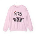 Merry and Pregnant, Pregnancy Announcement Christmas Sweatshirt, Pregnant Sweatshirt or Hoodie, Oversized Merry Christmas Crewneck