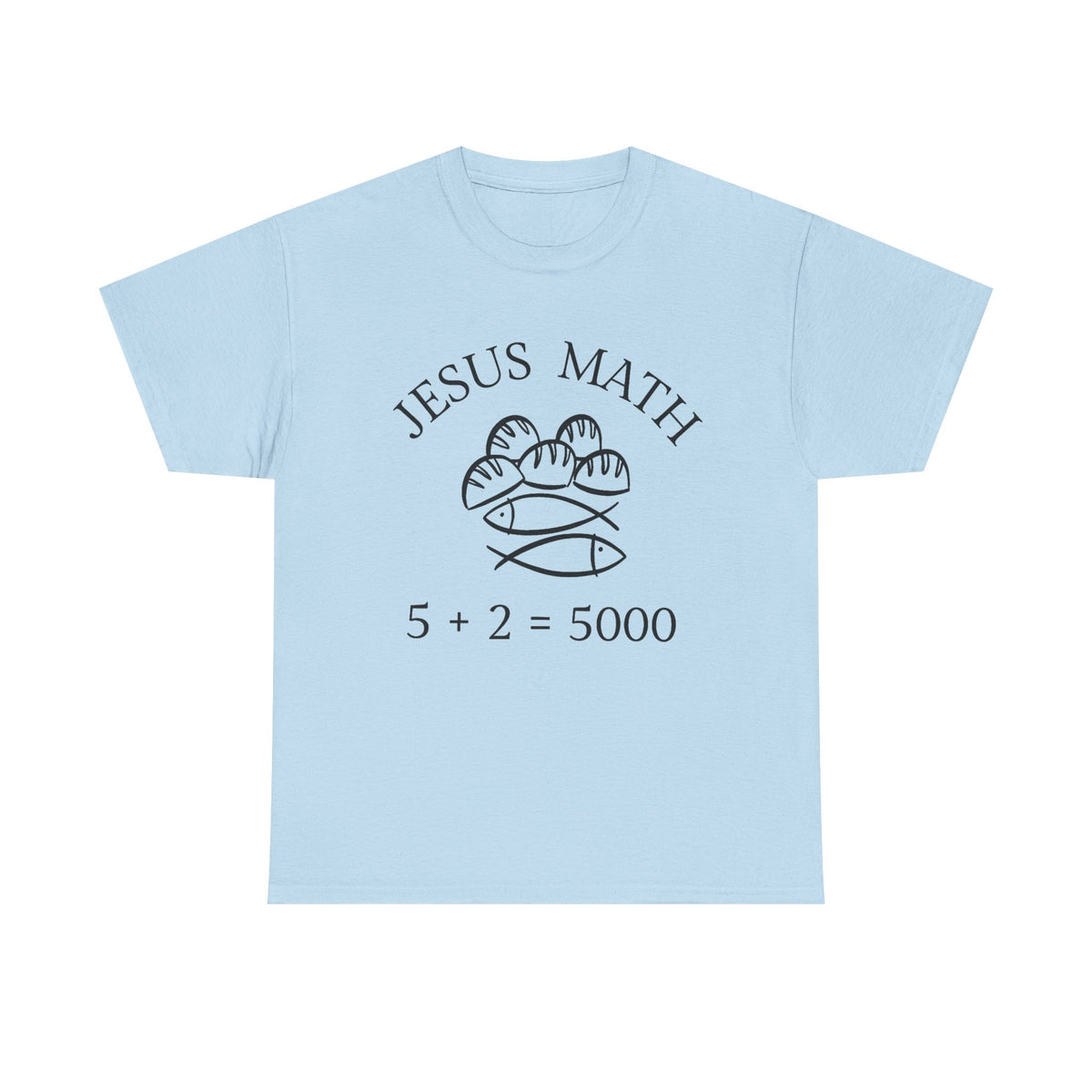 Fish & Loaves  Shirt: Christian Bible Study Math Teacher lover Jesus Gift tee