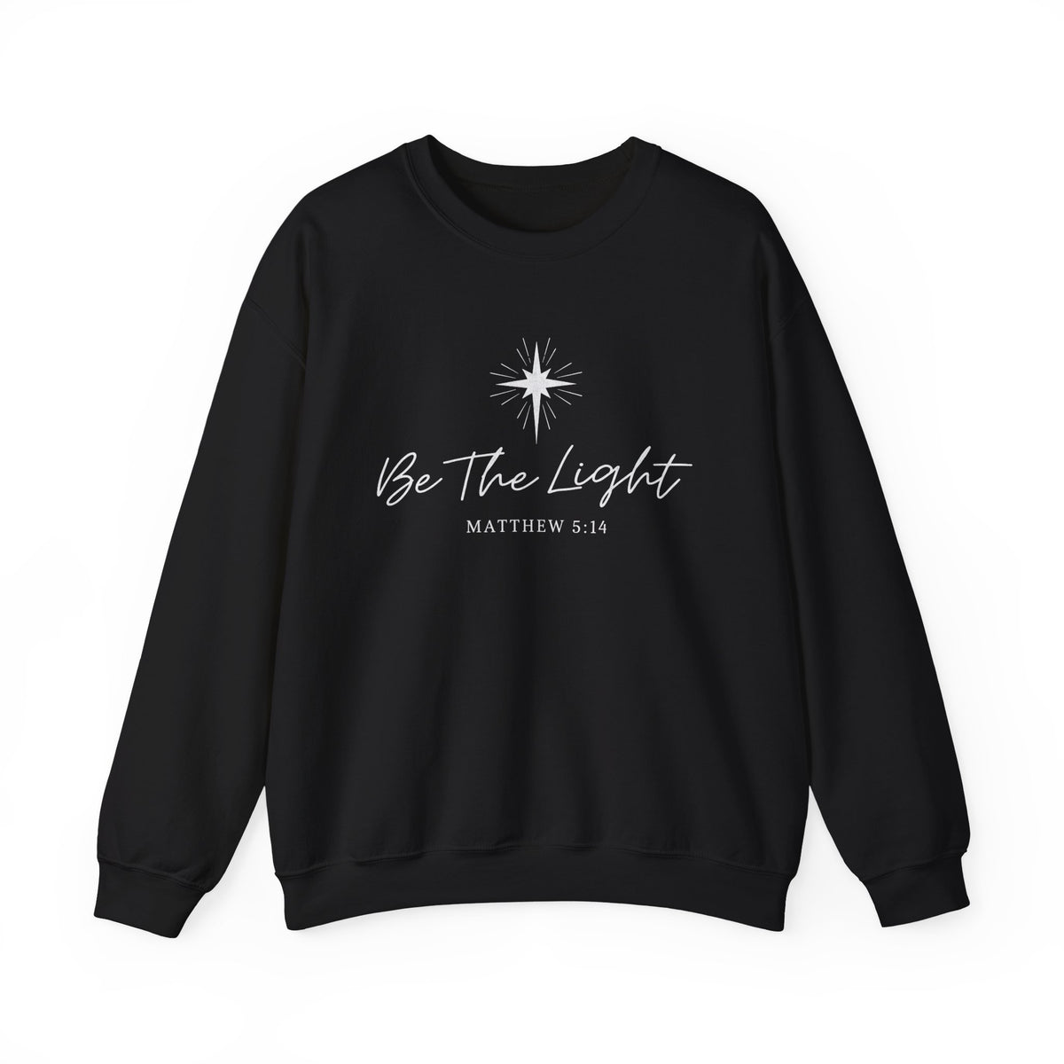 Be The Light, Christian Christmas Shirt, Christian Crewneck Christian Crewnecks Christian Clothes Christian Merch Jesus Crewneck Sweater