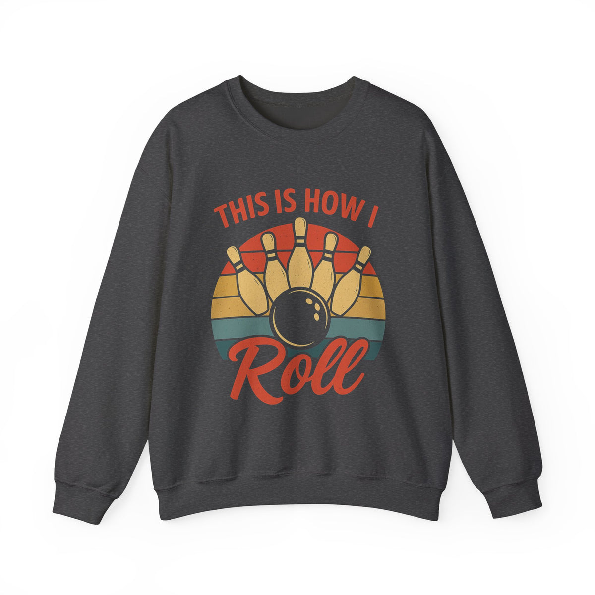 Retro Bowling Sweatshirt For Women, Funny Bowling Hoodie Women, This is How I Roll Bowling Crewneck