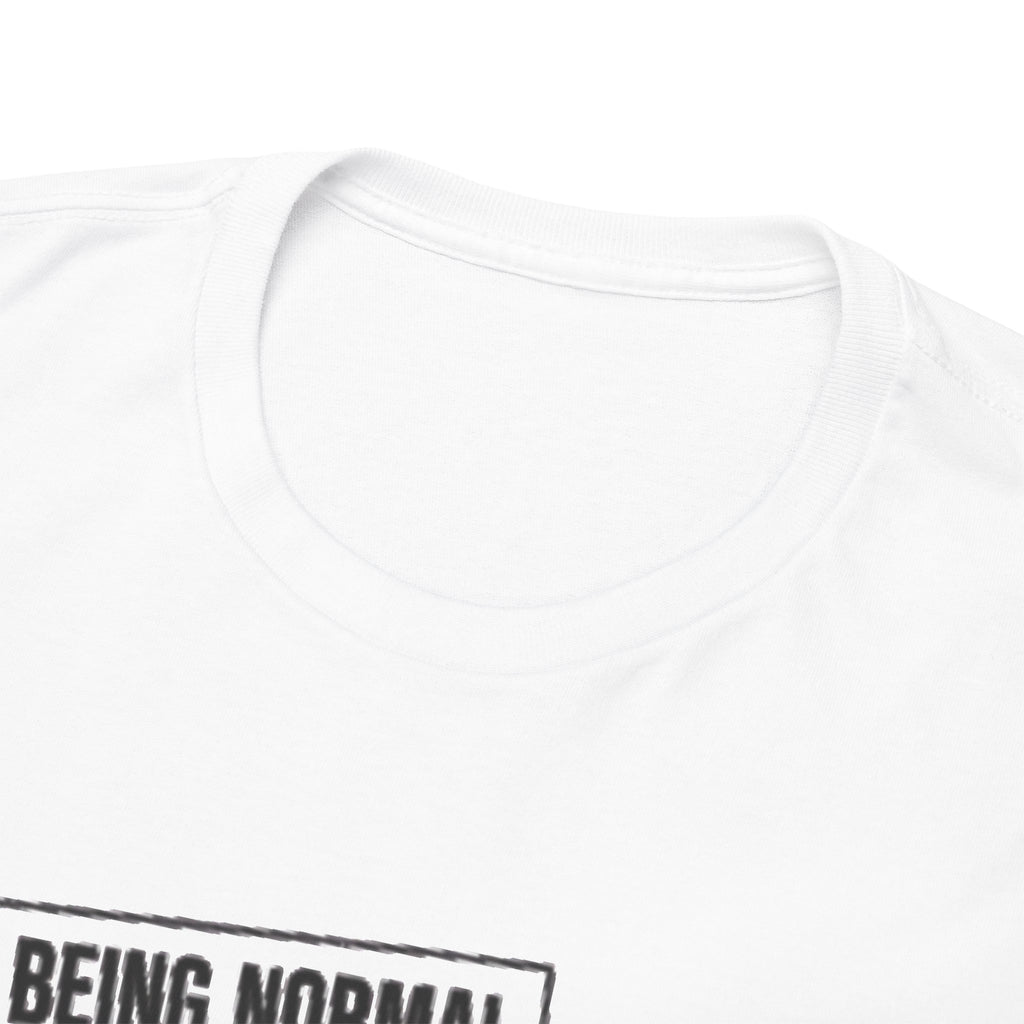 Funny T-shirt for women with saying - print Normal is Boring - oversized top large sizes summer tunic lettering blue/black/grey