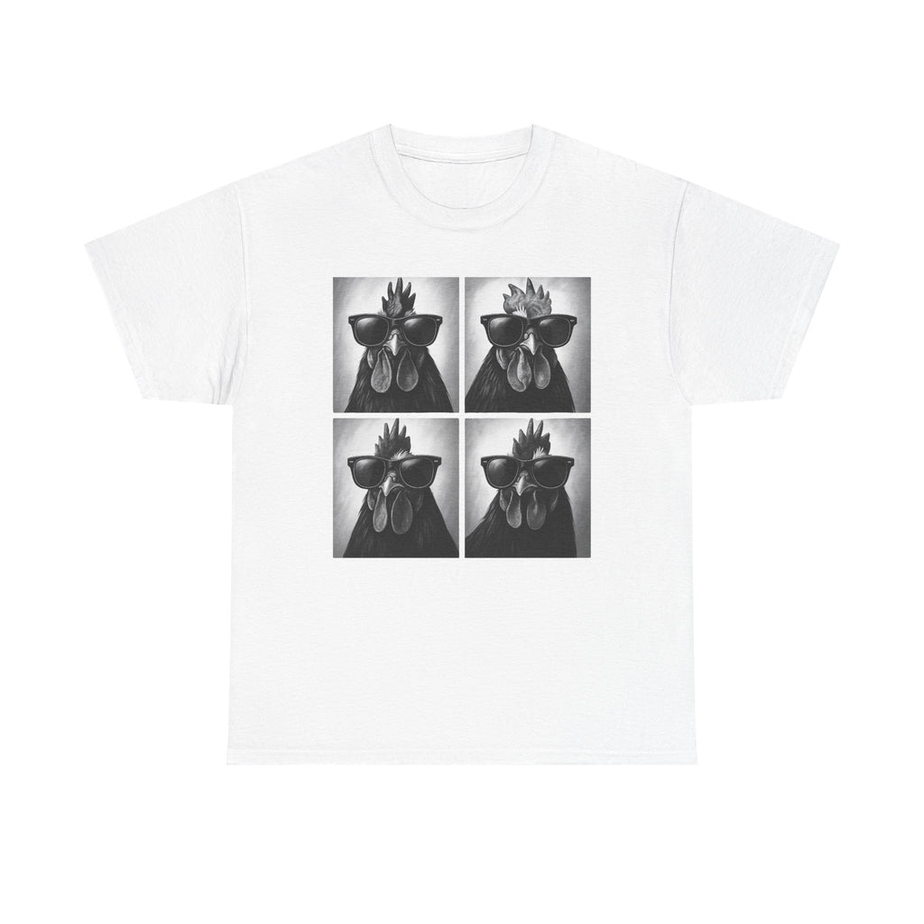 Comfort Colors® Photobooth Chicken Shirt, Funny Rooster Shirt, Funny Chicken Shirt, Chicken With Sunglasses, Farm Animal, Women Chicken Tees