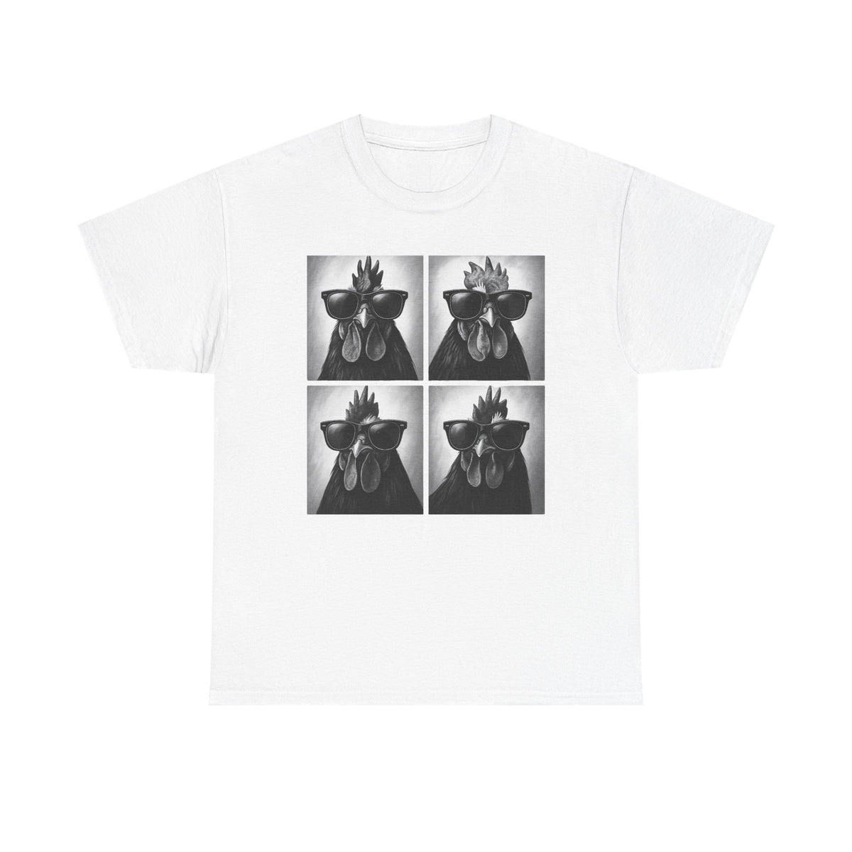 Comfort Colors® Photobooth Chicken Shirt, Funny Rooster Shirt, Funny Chicken Shirt, Chicken With Sunglasses, Farm Animal, Women Chicken Tees